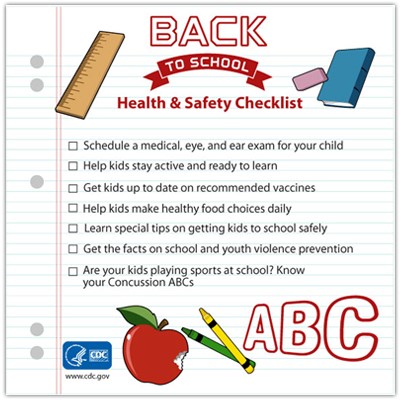  back to school checklist