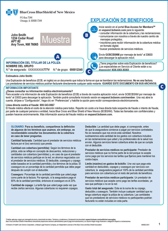 NM EOB primera página