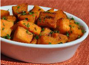 Oven roasted sweet potatoes recipe