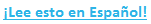 Lee esto en Español 