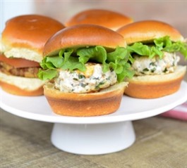 Lemon Herb Feta Chicken Sliders