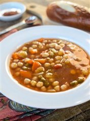 Moroccan chickpea vegetable soup